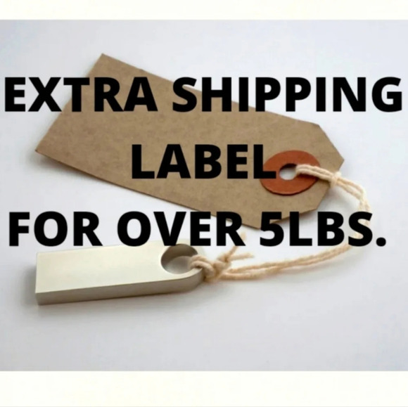 EXTRA SHIPPING LABEL 6+ LBS - Picture 1 of 1
